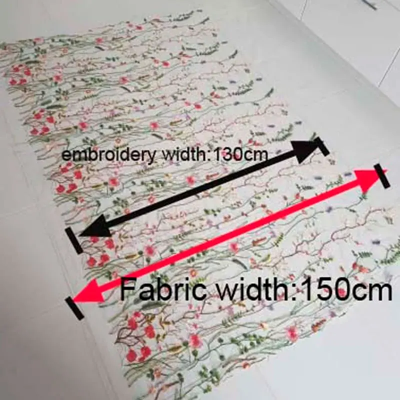 Classic color embroidery cloth water grass lace mesh embroidery lace clothing accessories children\'s clothing DIY fabric