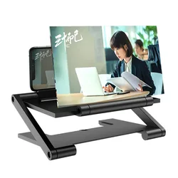 RK-C46 접이식 휴대폰 화면 확대 장치, 눈 보호용 플렉시 글라스 크기, 200x140x14mm