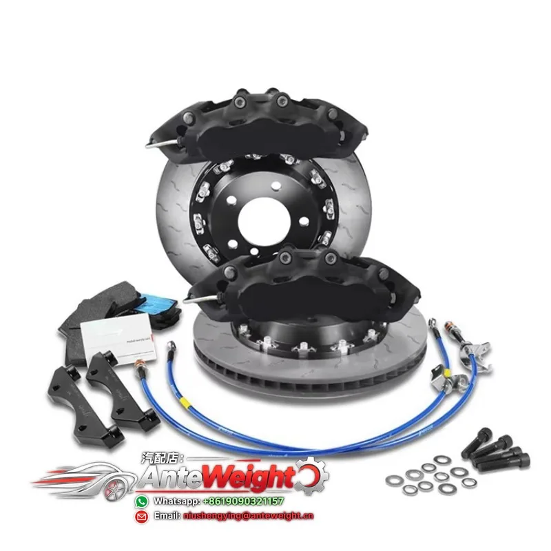 Brake Caliper Kit TA6 6 Piston Auto Brake System with 380mm Brake Disc for au-di toyot-a Hia-ce tes-la Model 3 mitsubishi Pajero