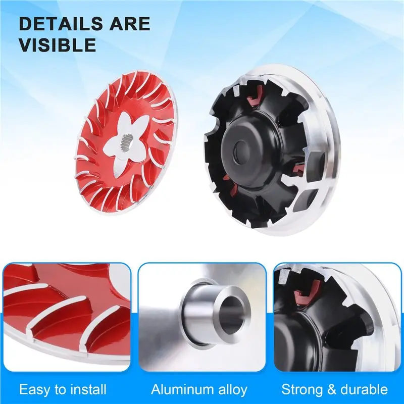 DT42-2X Motorcycle Modification Clutch,Racing Variator Kit For GY6125 150 Engine Drive Disk