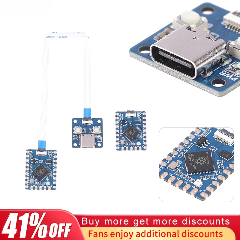 RP2040-Tiny Development Board Module RP2040 for Raspberry Pi PICO USB Type C Interface 264KB SRAM 2MB Flash for Arduino