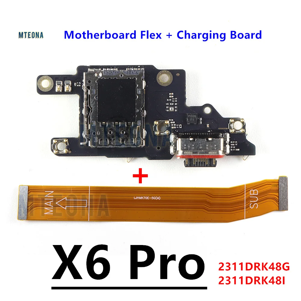 For Xiaomi Poco X6 / X6 Pro 5G USB Charging Port Dock Board SIM