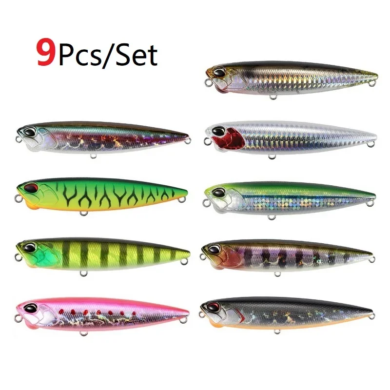 

100mm 14.3g Top water lure pencil fishing bait swimbait whopper plopper isca artificial popper japanese fishing lures crankbait