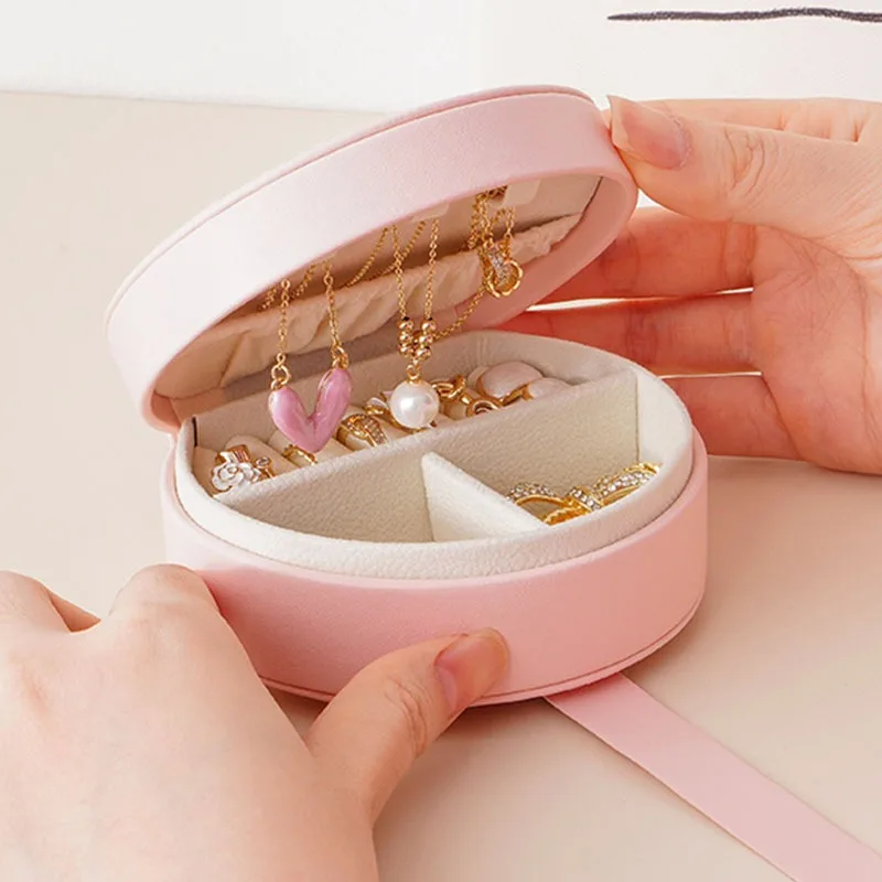 

Mini Jewelry Organizer Display Travel Jewelry Case Boxes Earrings Necklace Ring Portable Handbag Jewelry Box Home Storage