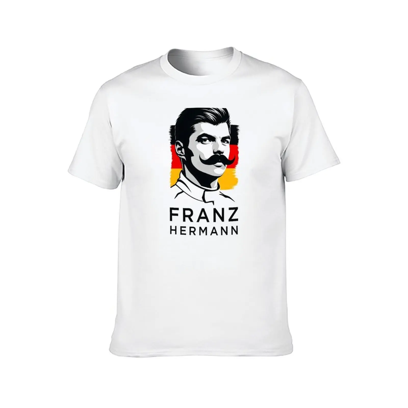 Franz Hermann F1 Art - Illustrated Portrait with German Flag Motorsport Design T-Shirt funny t shirts man T-Shirt