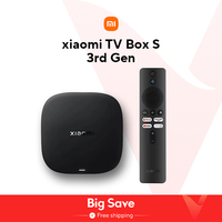 Global Version Xiaomi TV Box S 3rd Gen 4K Ultra HD Bluetooth 5.2 Wifi6 32GB ROM Google TV Google Assistant Smart Media Player
