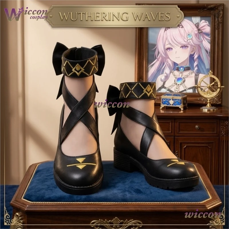 

Обувь для косплея Wuthering Waves Danya, женская обувь для игр, наряд для Хэллоуина, для выступлений, для ролевых игр, коллекционный подарок, Лолита