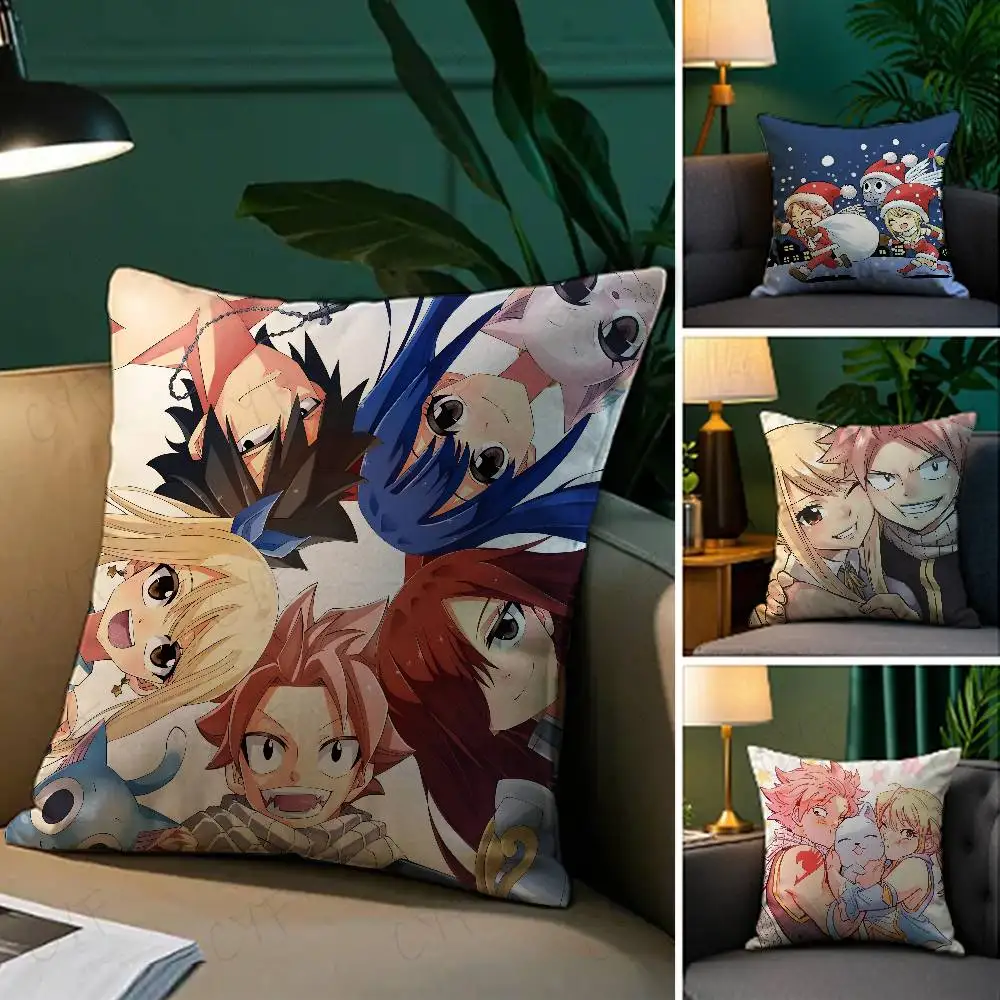 

Vintage Anime F-Fairy Tail Classic Pillow Case Custom Printed Brushed Fleece Pillow, Baby Skin-Touch, Eco-Friendly Dye-Sublimati