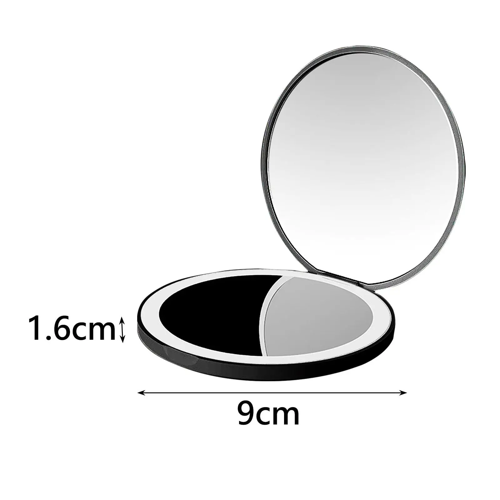 Pequeno Compact Travel Makeup Mirror, Recarregável Purse Mirror, Pocket Mirror para Purse, Handbag