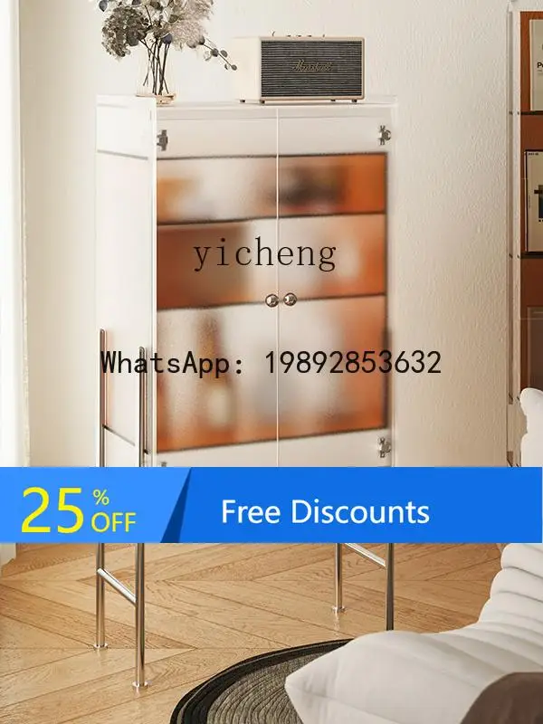 

ABC acrylic living room small side cabinet Italian minimalist cabinet household display cabinet