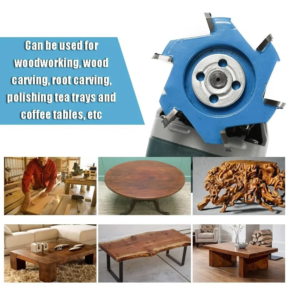 جديد سداسية شفرة فيليه قوة الخشب أدوات حفر زاوية طاحونة ملحق ل 16 مللي متر فتحة زاوية طاحونة #6