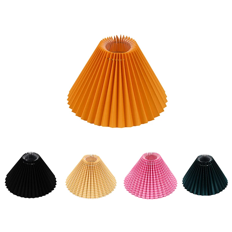 Pendant Lampshade Fabric Table Lamp Pleated Lampshade Bedroom Hotel Bottom Opening 230MM Slant Height 160MM