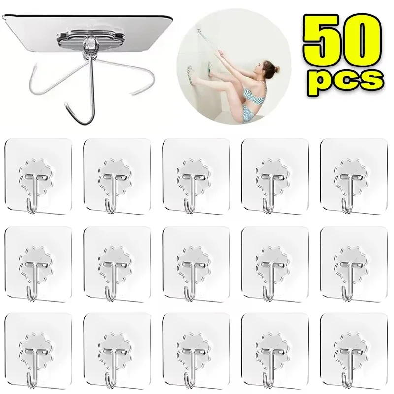 Household Hook Multi Function Sticky Hook Self Adhesive Door Wall Hangers Storage Hanger Accessories For Bathroom Shower Wall