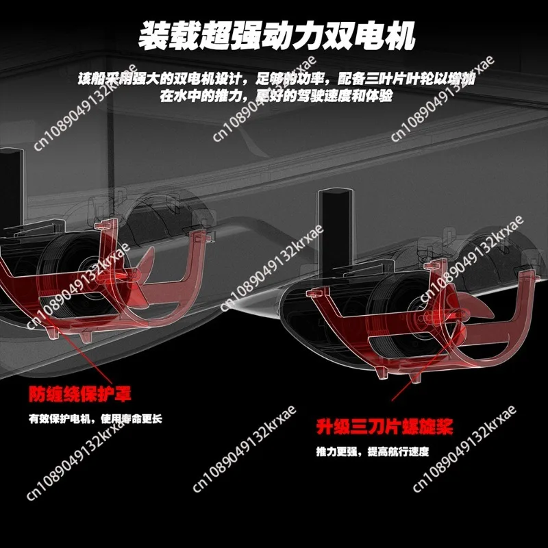 500m gps remote control nest boat intelligent 40-point positioning multi-bin fishing tow hook high-speed nest maker