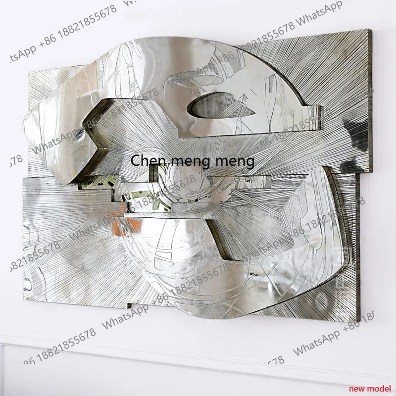 H178Three-dimensional living room decorative painting sofa background wall painting corridor entrance entrance mural light luxur