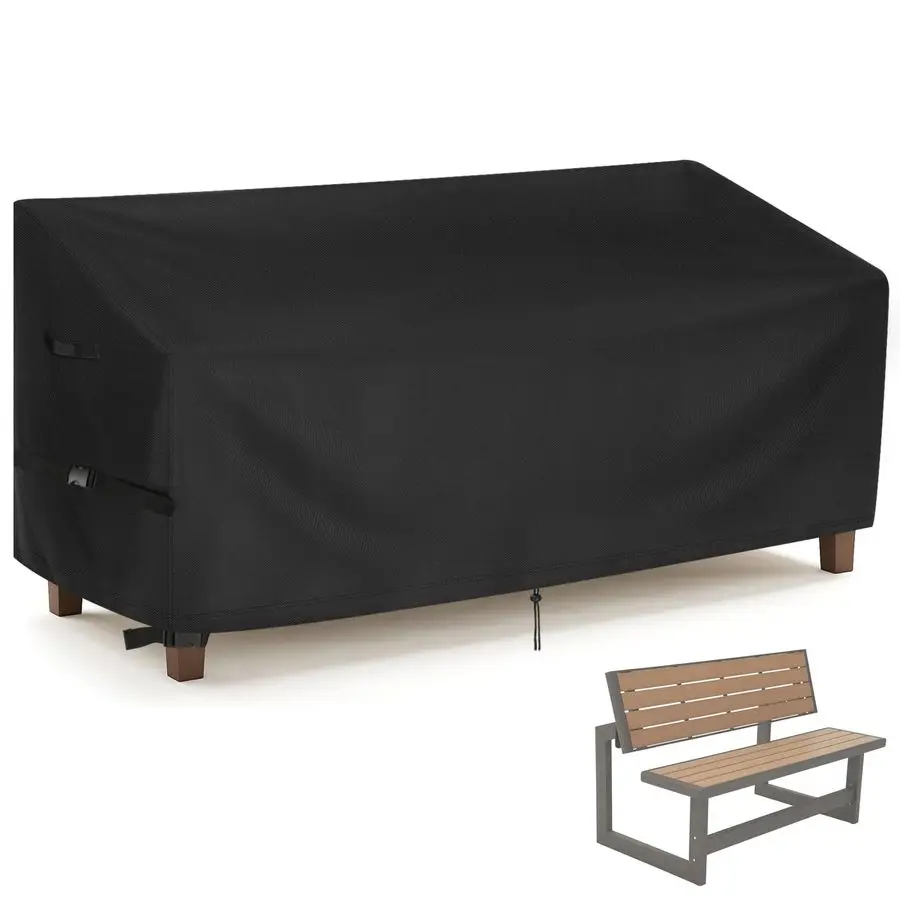 

Outdoor Bench Cover for Lifetime 60054 60253 Convertible Bench,56inch Outdoor Table Cover Waterproof for Half Picnic Table Bench