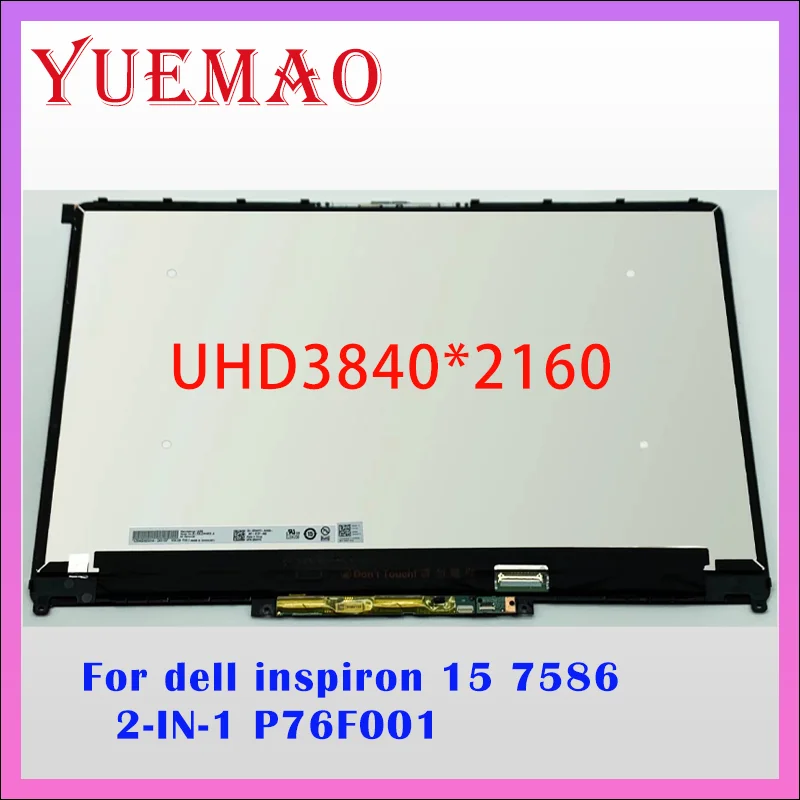 Brand New Original 15.6'' Laptop LCD Touch Display Assembly For Dell Inspiron 15 7586 2-in-1 P76F001 FHD UHD 4K Touch Screen