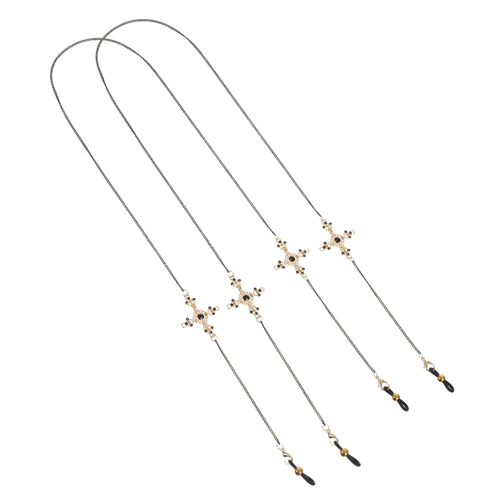 

2 Pcs Gothic Glasses Hanging Chain Chains for Ladies Spectacles Eyeglass Women Stylish Neck Trend