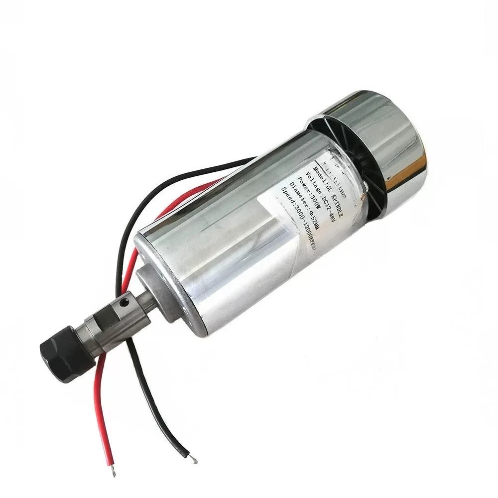 For 48v 300W ER11 ER16 high-speed air-cooled electric spindle motor, small engraving machine accessories