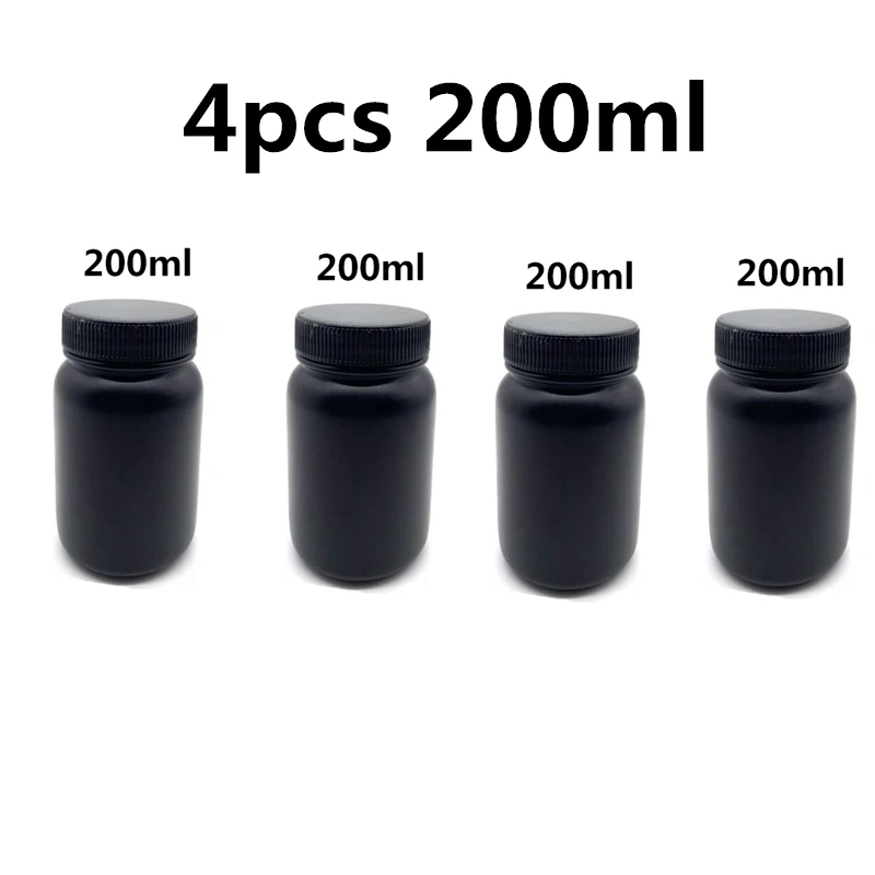 4 Stück spezielle leere Flaschen aus SLA-Harz zum Aufbewahren von Resten von Anycubic Photon MONO X M5 3D-Drucker UV-empfindlichem Harz – Detail 1