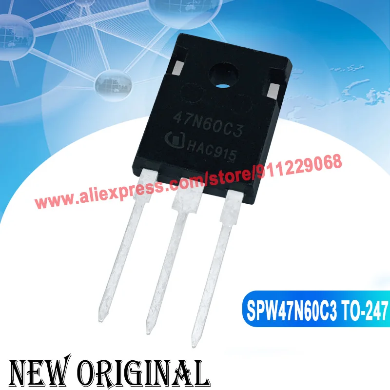 (5 Pieces) 47N60C3 SPW47N60C3  TO-247 650V 47A / GW45HF60WD STGW45HF60WD / W12NK90Z STW12NK90Z / IXFX32N50  500V 32A TO-247