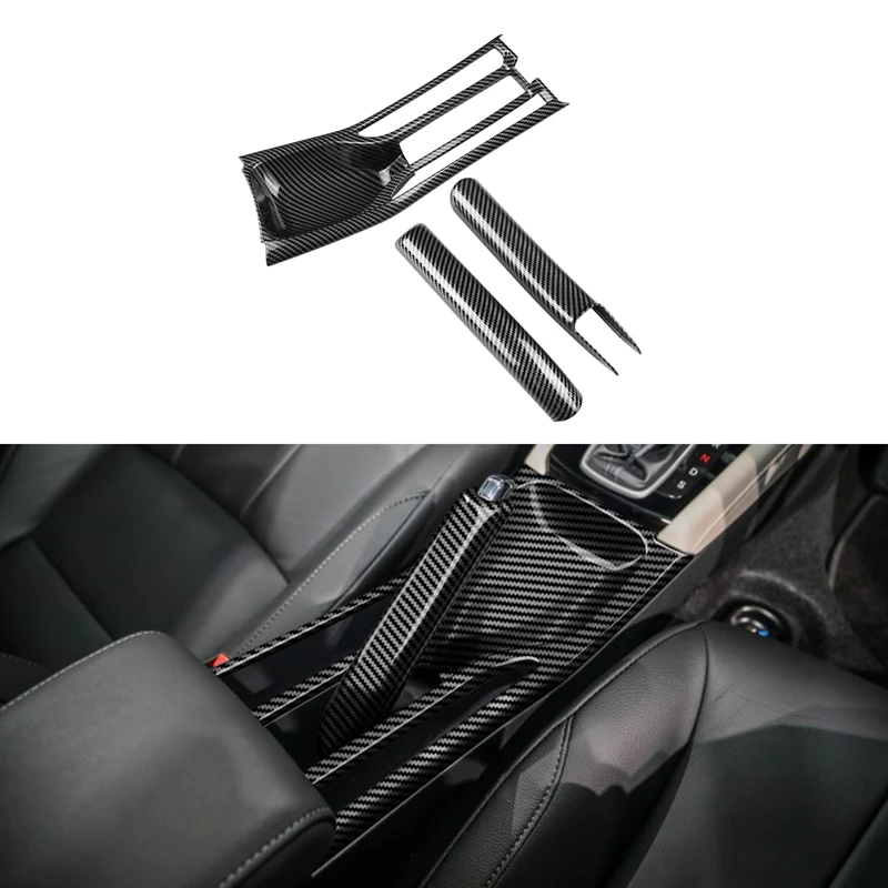 

For Honda City / Hatchback GN2 GN3 2020-2022 Car Console Handbrake Panel&Handbrake Grips Frame Cover Sticker Trim