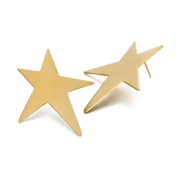 Minimalist Stainless Steel Star Earrings Drop Dangle 3Stars Studs for Women Trendy Pendants Jewelry Music Festival Accessories