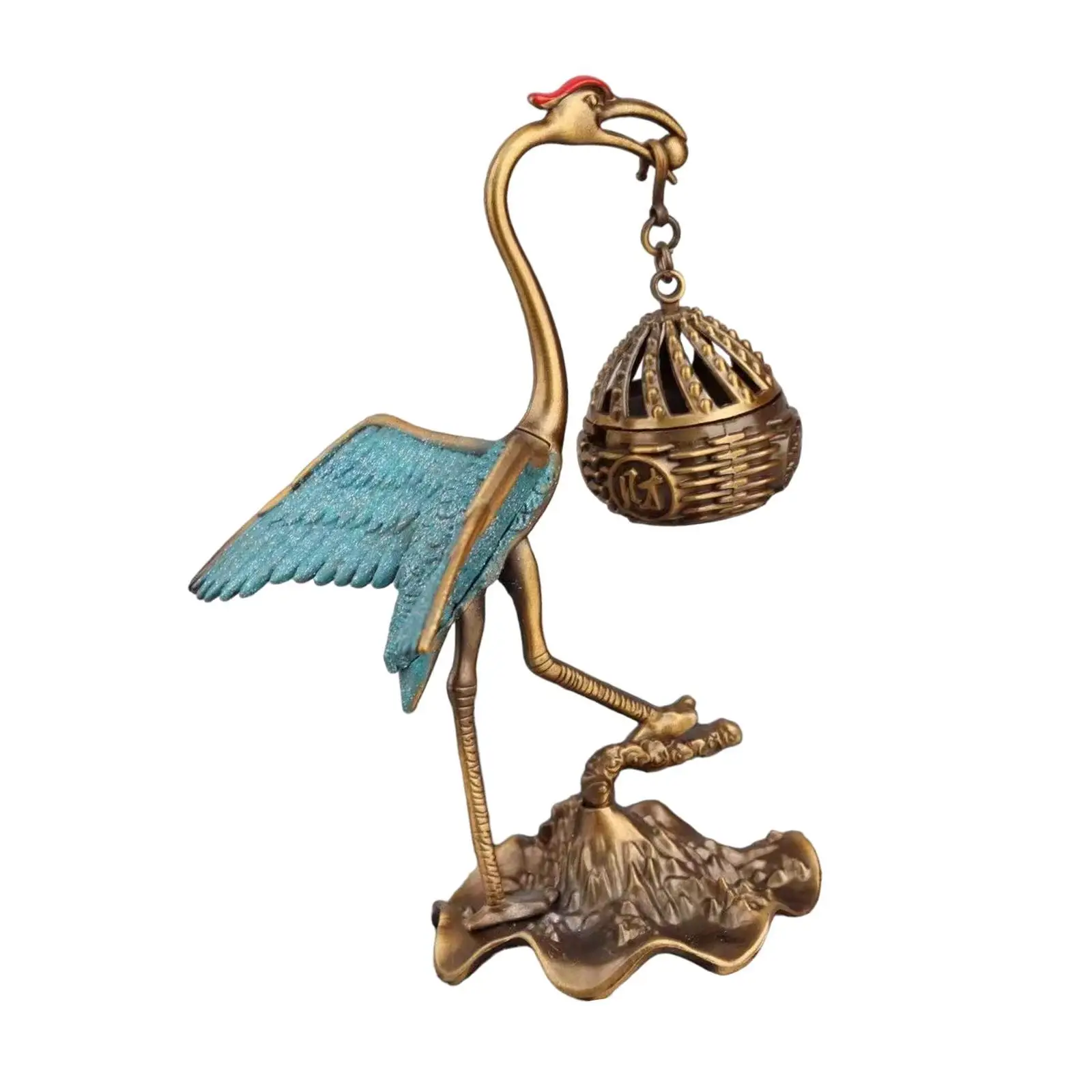 Hanging Incense Burner Crane Censer Incense Holder for Cone Decorative Incense Diffuser for Bedroom Room