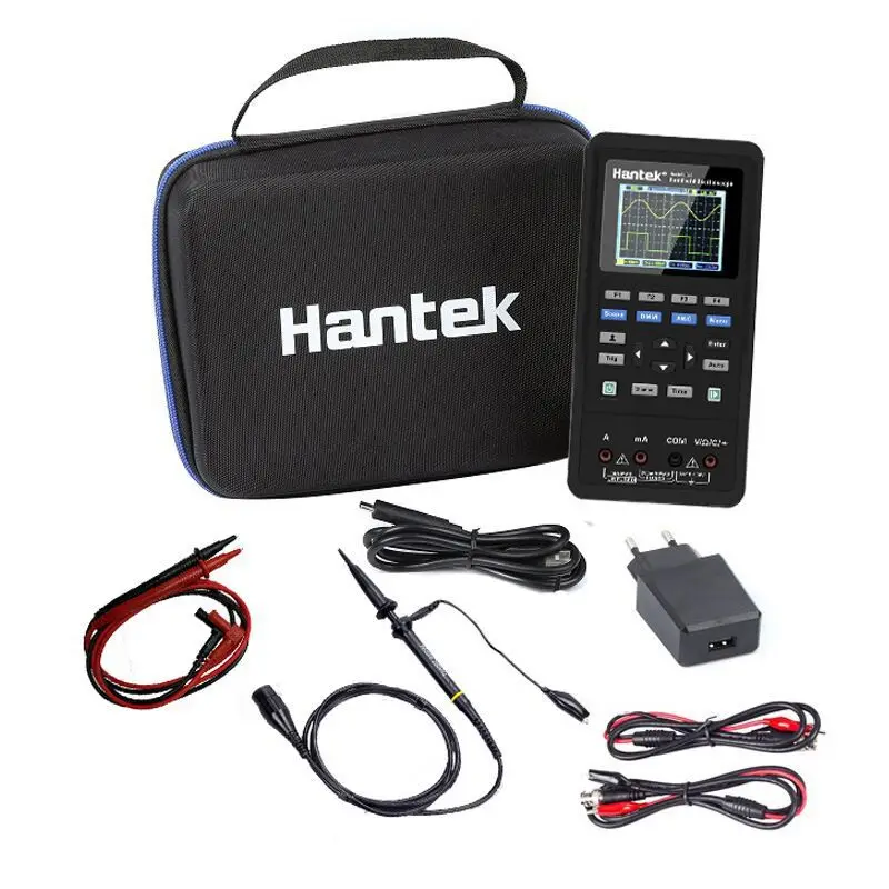 

Handheld Digital Oscilloscope Hantek2C42/2D72 Two-channel Oscilloscope + Multimeter Signal Source