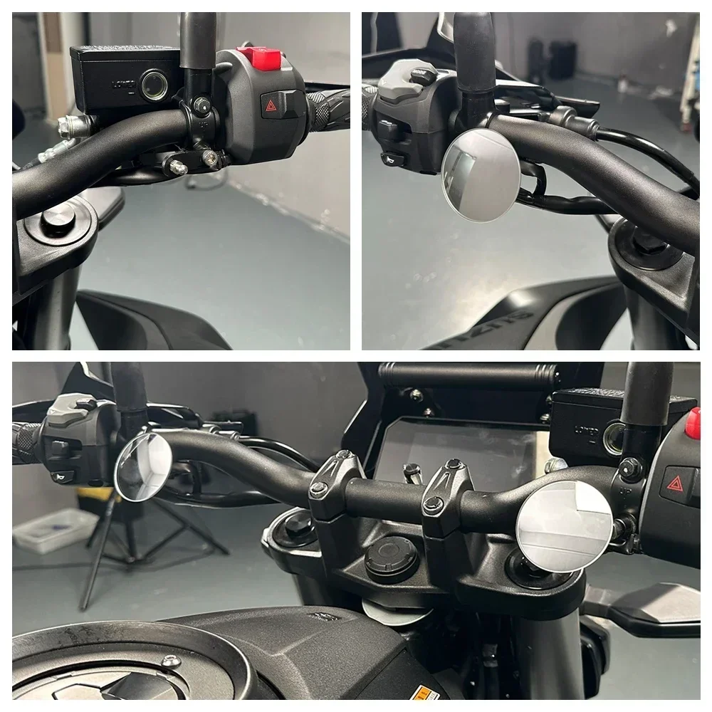 For Suzuki V-Strom 250 650 800 1050 360 Degree Adjustable Auxiliary Blind Spot Mirror Adjustable Rearview Mirrors SV650X RV200