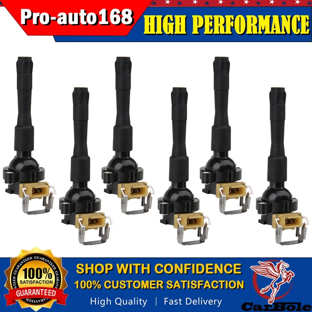 

HIGH PERFORMANCE 6 PACKS IGNITION COILS FOR BMW E46 E39 X5 E36 325 330 328 M3 M5