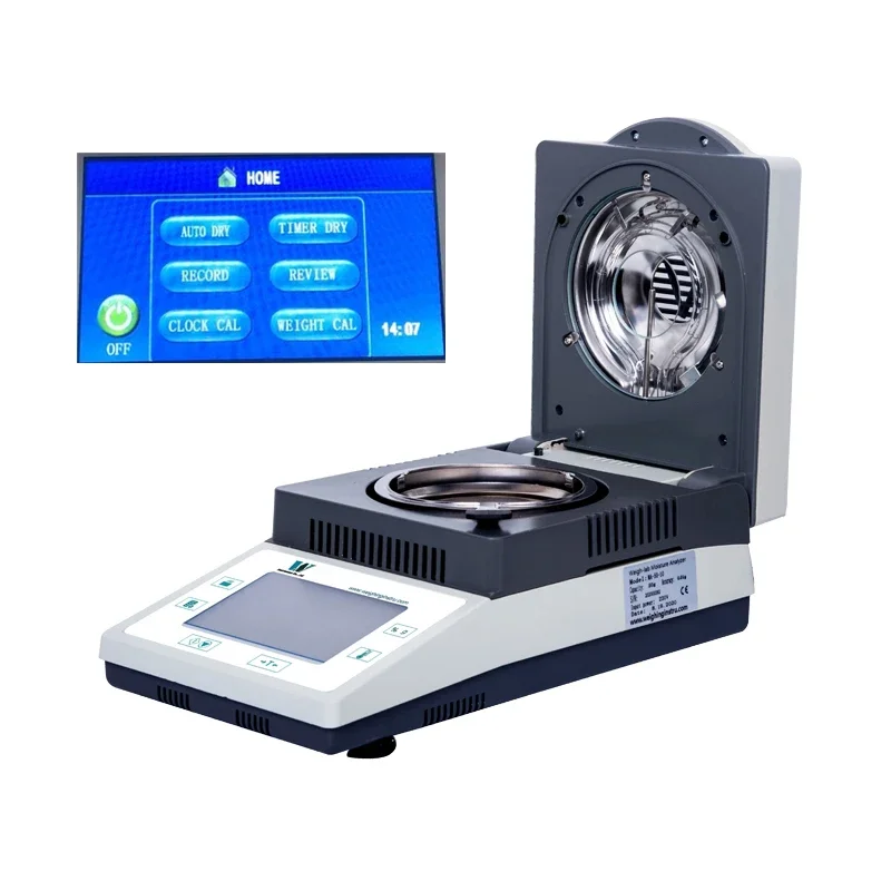 

50g 110g 0.01g 0.005g 0.001g digital halogen moisture balance tester analyzer