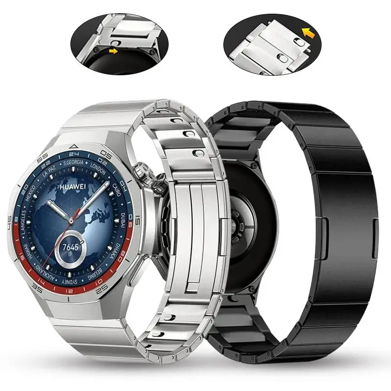 

22mm Metal Strap For Huawei Watch 6/5/4/3 GT6 Pro GT5 Pro 46mm Stainless Steel Band For Amazfit GTR 4/3/2 47mm Balance Correa