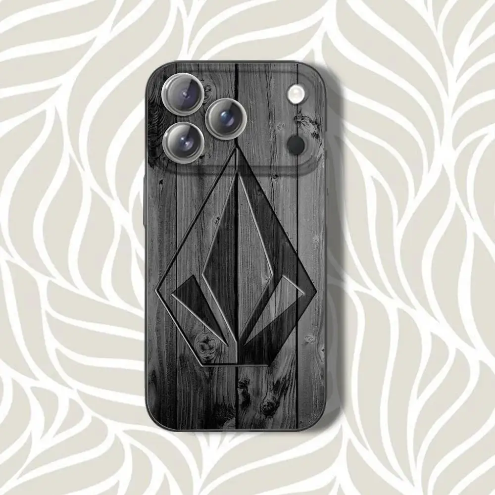 V-VOLCOM S-Style SportS  Phone Case For iPhone 16,14,11,17,13,15,12,Air,Plus,Pro,Max,E,Mini Grey Frosted for MagSafe Magnetic