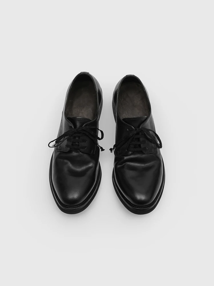 Cleanfit Men's  Shoes Pointed Toe Curling Tip Thick Bottom Heightening Commuter Casual British Style Super Fiber Leather