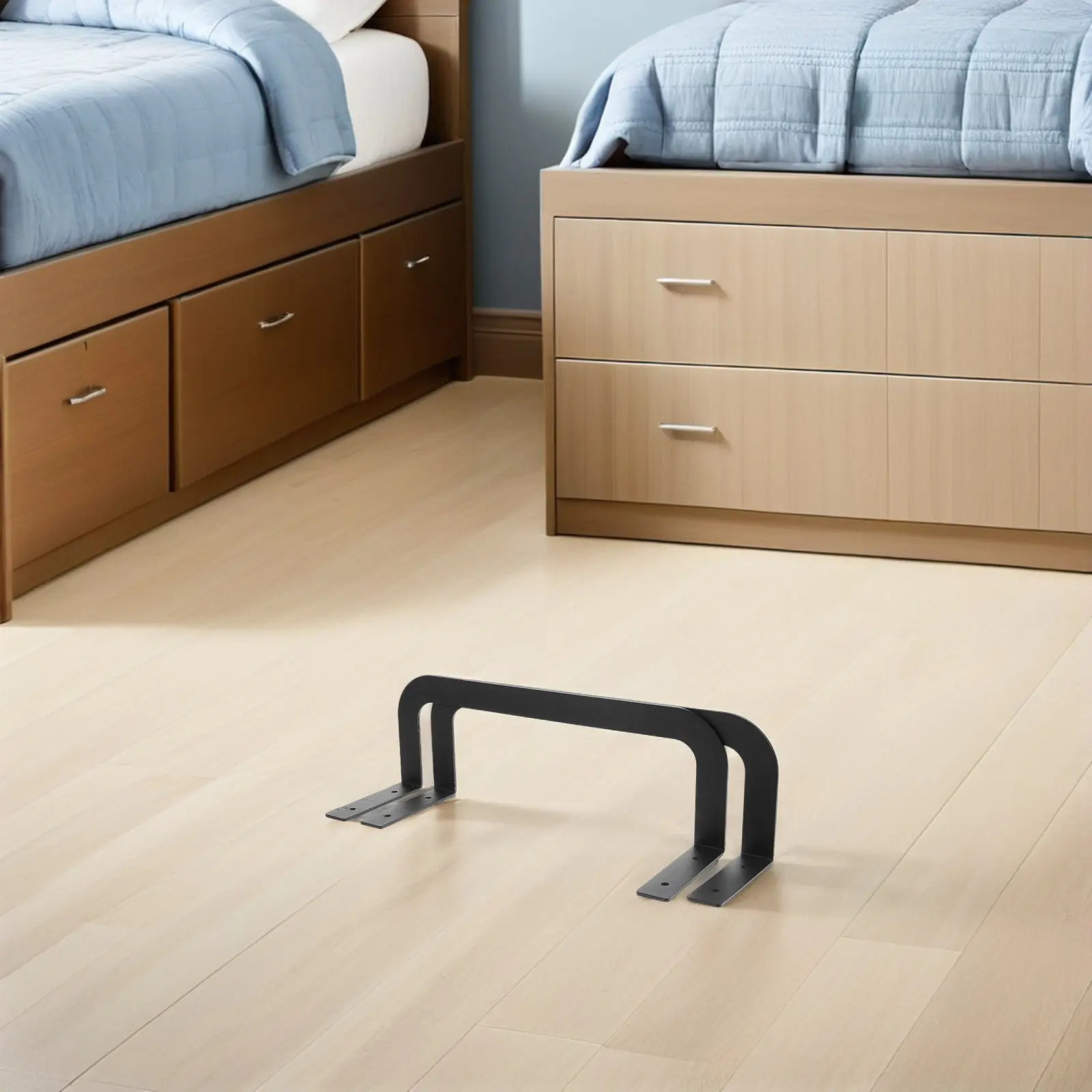 4Pcs Metal Mattress Retainer Bars Bed Frame Mattress Slide Stopper Anti-Slip Holder Stabilizer Bars Bedding Accessories
