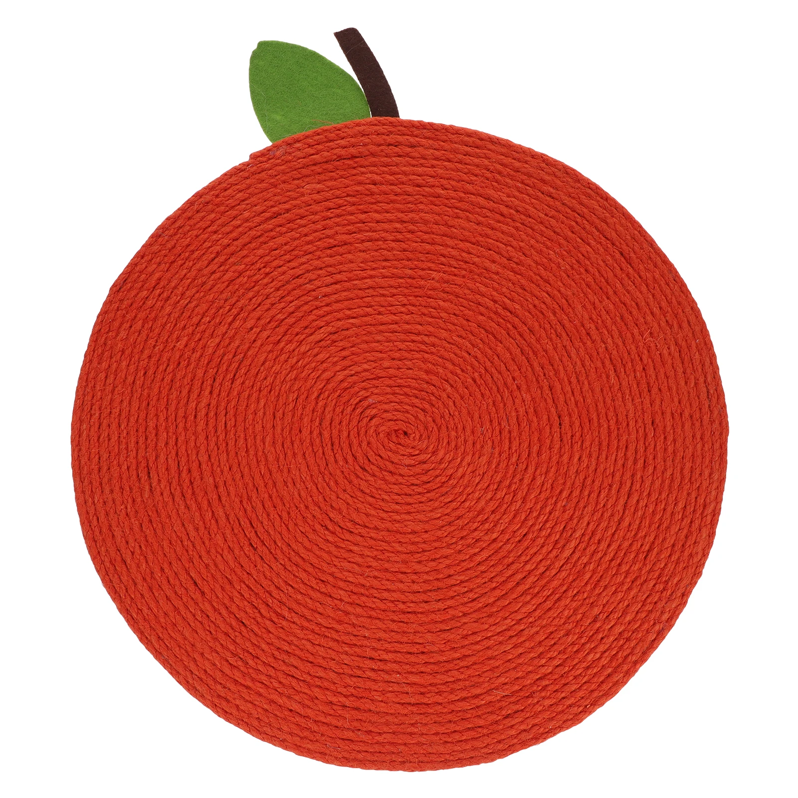 

Orange Shaped Cat Scratching Mat EVA Sisal Rope Durable Playing Resting Home Balcony Garden Pet Toy Cat Scratch Pad