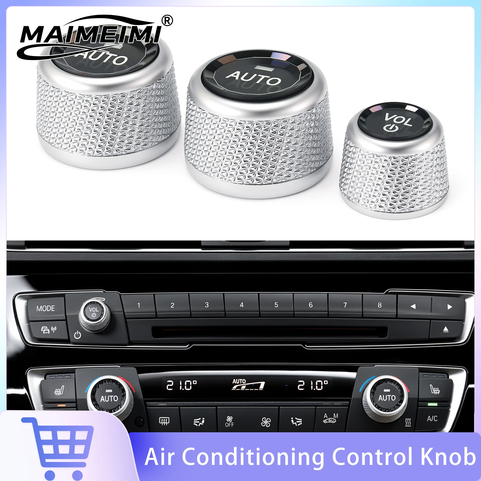 Crystal Car Volume Air Conditioning Control Knob Button Cover Knob Ring Cover For BMW F20 F21 F22 F23 F32 F33 F34 F35 F36