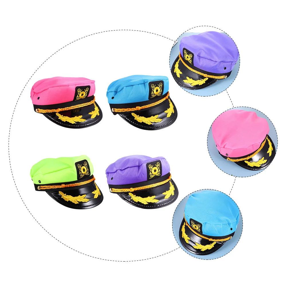 2 Pcs Party Sailor Hat Halloween Hats Caps for Men Sun Yacht Captain Decoration Decorate Child