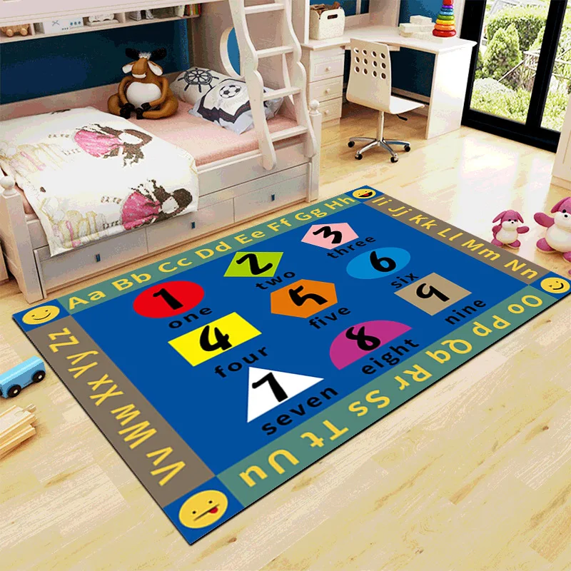 

Cartoon Area Rugs for Kids, Baby Play, Crawling Floor Mat, Bedroom Beside Carpets, Living Room and Bedroom, Home Decoration