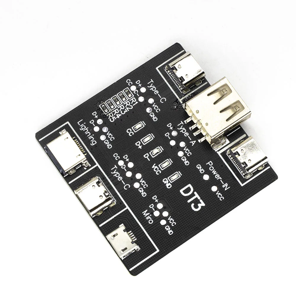 DT3 Datakabel Detectie Board Usb Kabel Tester Voor Ios Android Type-C Kortsluiting Op-Off Switching test Board Tool