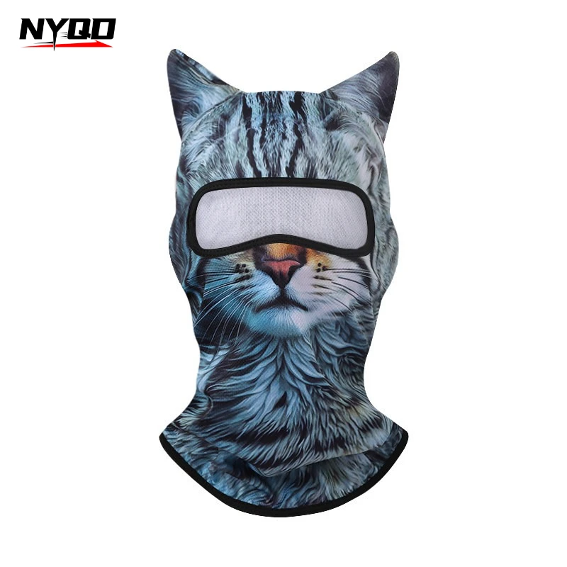 Motorcycle Headgear Dust-proof Sunshade Breathable Mask Animal Series UV-proof Ice Silk Headgear Balaclava Summer