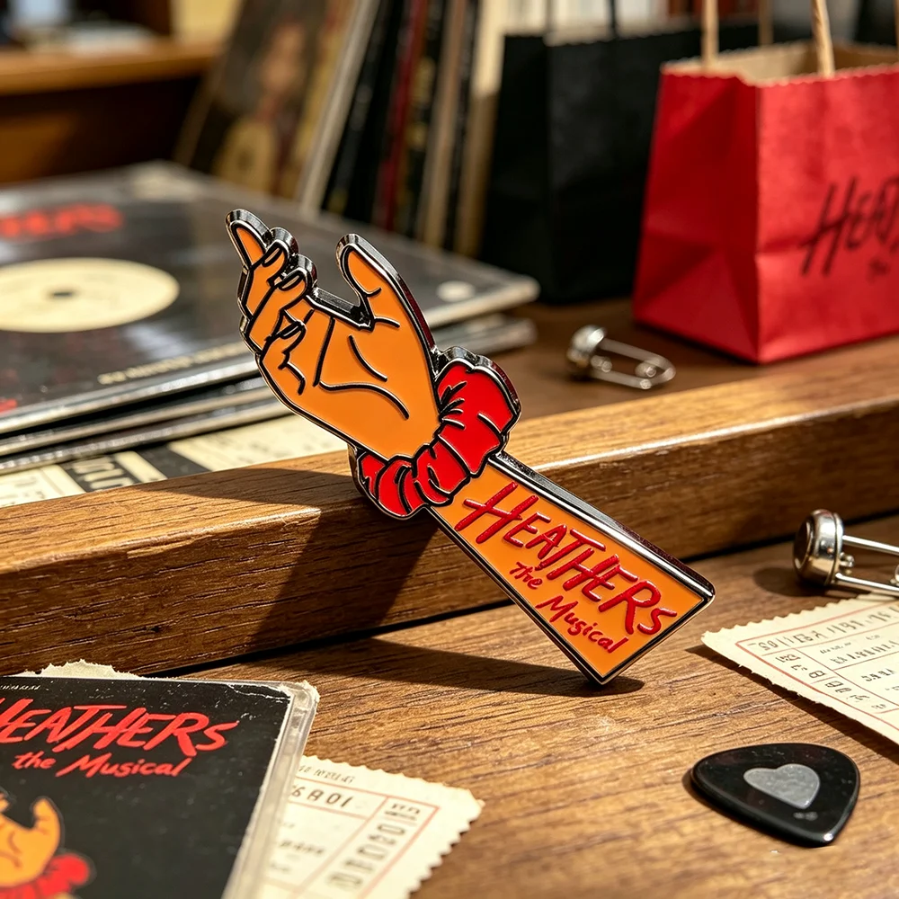 Heathers The Musical Enamel Pin Hand Gesture Lapel Brooch Badge Backpack Clothing Decoration Musical Theater Fan Gift
