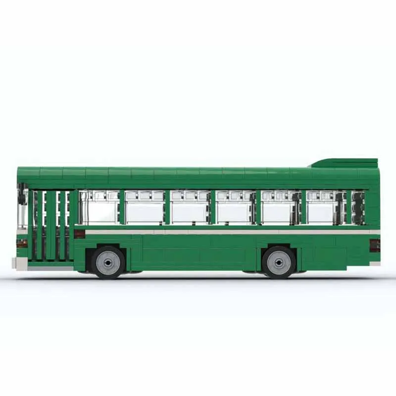 Building block MOC-162467 Single Deck Bus Truck Campus Bus Model 432PCS Boy Puzzle Education Birthday Toy Christmas Gift