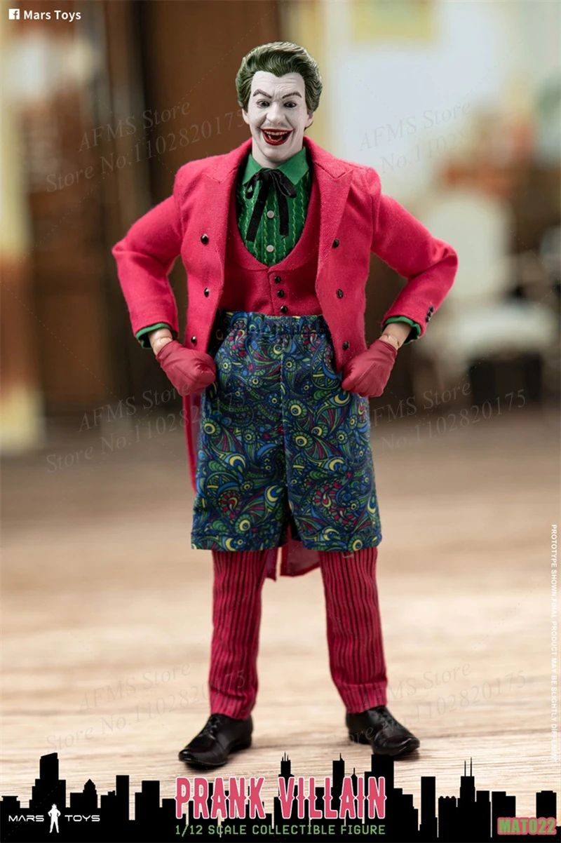Mars brinquedos mat022 1/12 escala figura colecionável brincadeira vilão palhaço conjunto completo 6 Polegada homens soldado figura de ação bonecas