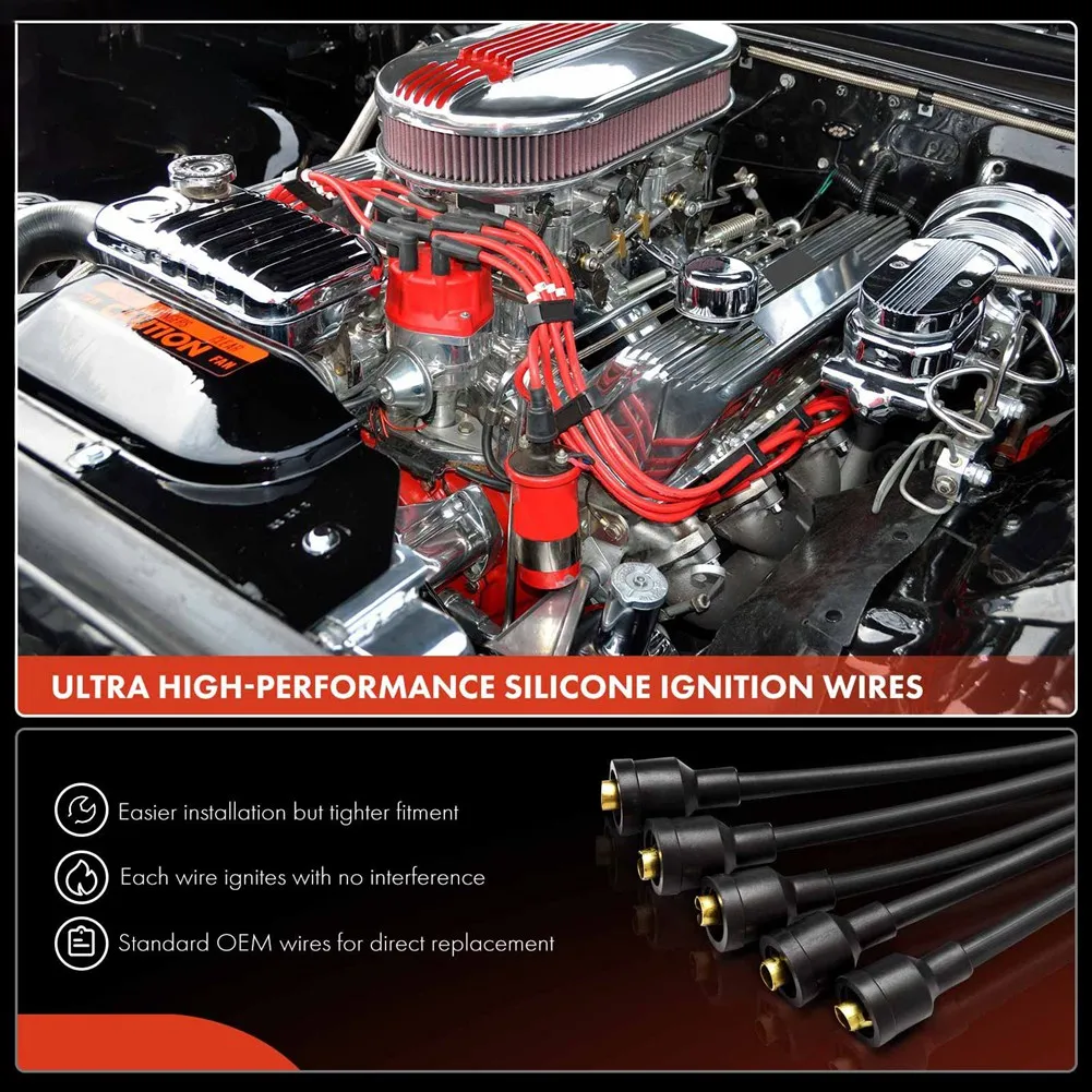 

Efficient MD997506 MR976524 Spark Plug Cable Set For Mitsubishi Pajero Montero 1990-2004 L200 Truck 6G72 Accessories , 6PCS