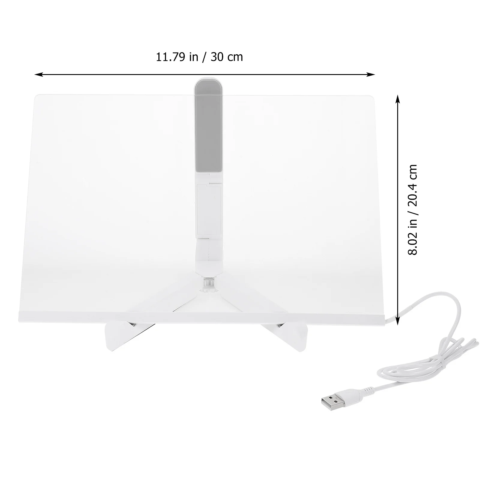 

1 Set Luminous Acrylic Memo Transparent Message For Home Office Usb Charging Multi-Function Writing Board Erasable Desktop Note