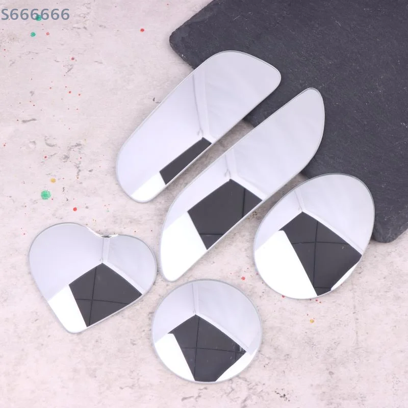 2 قطعة 360 ° مرايا الرؤية الخلفية المساعدة القابلة للتعديل بدون إطار مرآة صغيرة للسيارة بزاوية واسعة مرايا السيارة العمياء #6