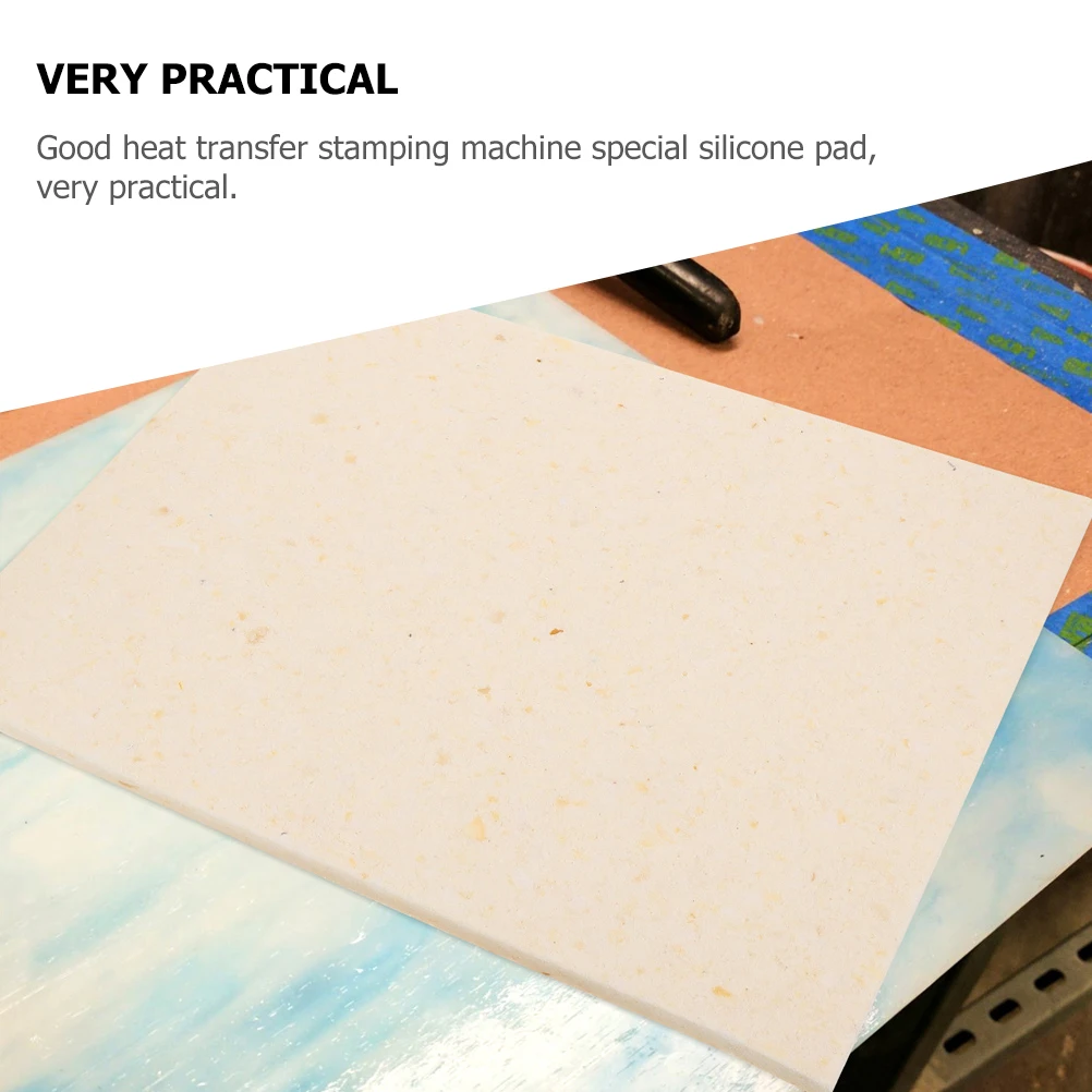 

Heat Press Pad 38x38x1CM Sponge Mat Wear Resistant Insulation Convenient Heat Transfer Stamping Machine Silicone Professional
