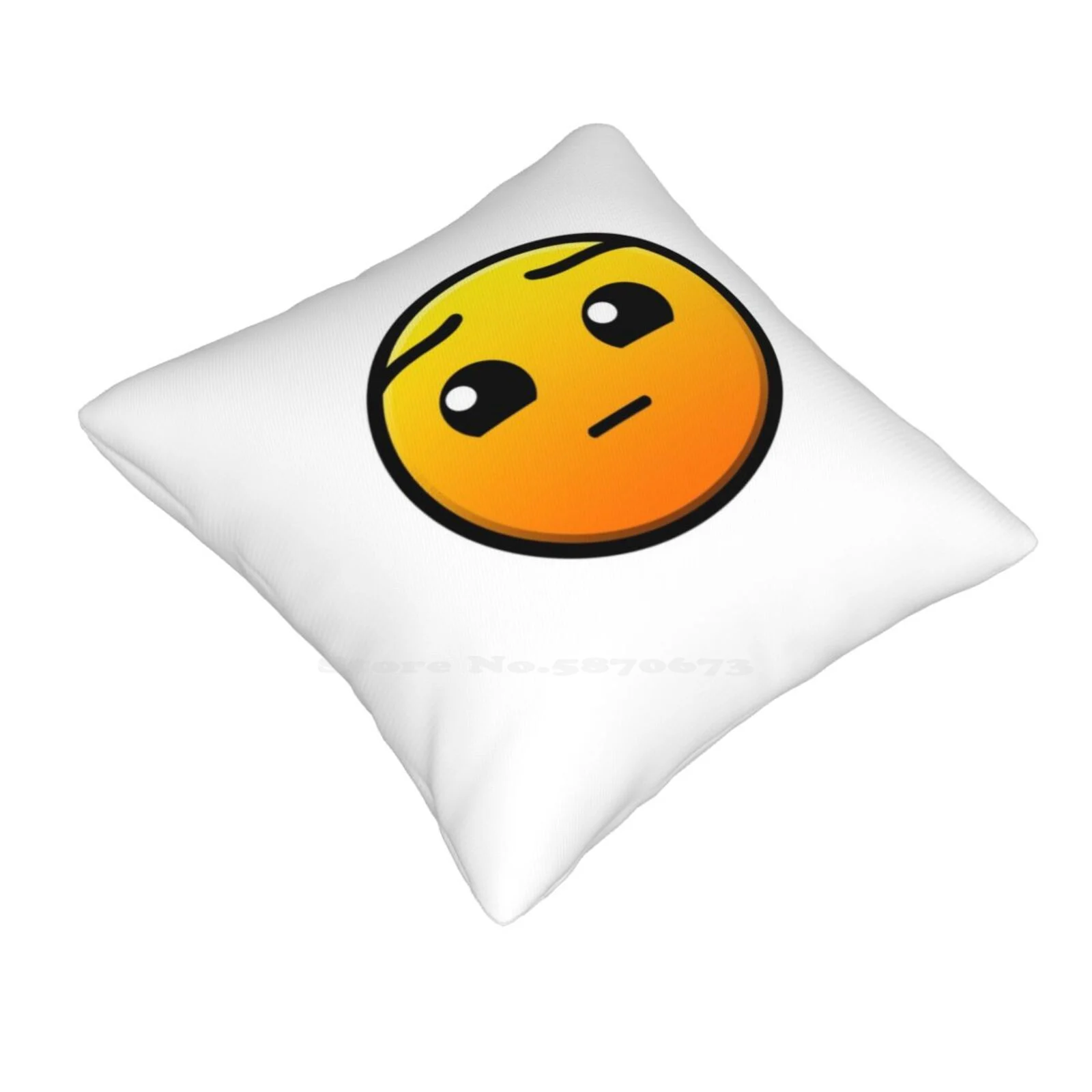 Geometry Dash Hard Pillow Cover Hug Pillowcase Geometry Dash Hard Icon Computer Click Jump Stereo Madness Msuic Electro Funny